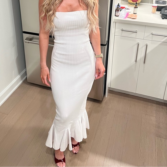 Retrofete White Strapless Maxi Dress - Picture 1 of 1